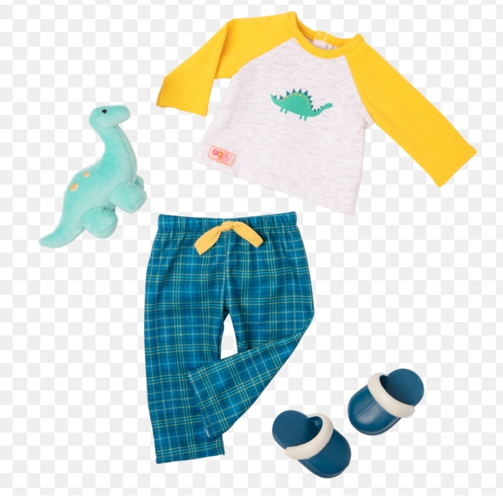 New! Our Generation Dino-Snores Doll pajama before bedtime Outfit